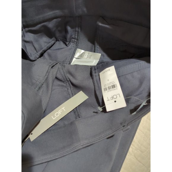 NWT LOFT GRAY“GRACE” Pants Skinny Ankle Length Fitted Leg Sz 6 Zipper Front - Picture 8 of 10